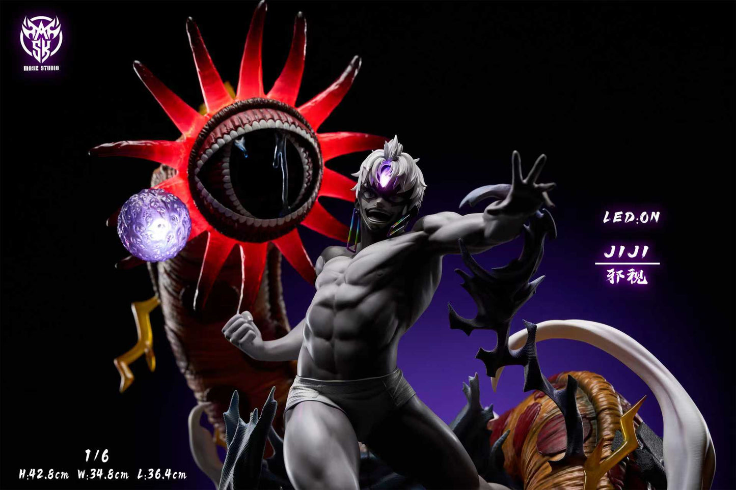 Dandadan Mask Studio Evil Eyed Jin Enjoji Resin Statue